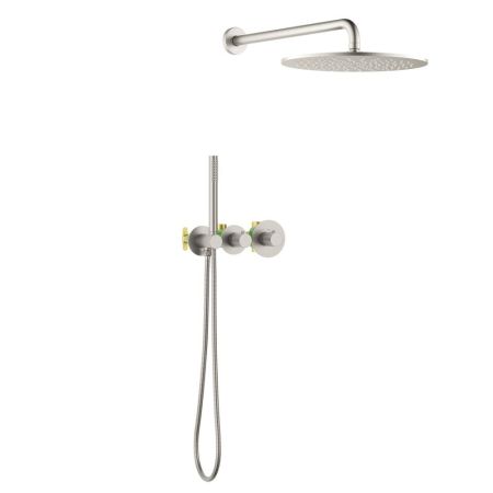 Душевая система встроенная с термостатом Timo Saona никель (SX-2359/13SM), артикул SX-2359/13SM