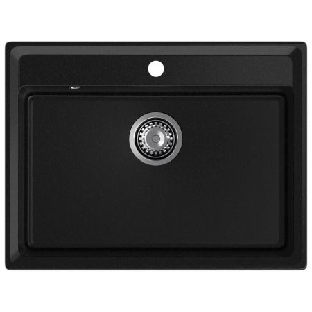 Кухонная мойка GranFest LEVEL 660, черный, артикул LV-660 черный