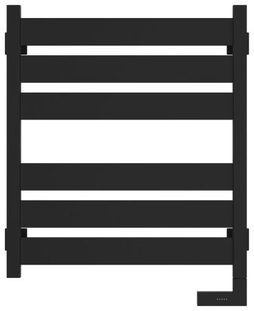 Полотенцесушитель электрический "ЦЕНТУРИОН 2.0" 600х500 / МЭМ правый (Матовый ЧЁРНЫЙ)