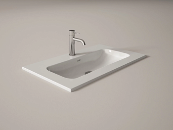 Visobath, керамическая раковина Idea 100 см, цвет белый глянцевый
