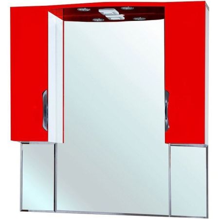 Зеркало со шкафом Bellezza Лагуна 105 4612118000030 с подсветкой Красное Белое, артикул 4612118000030