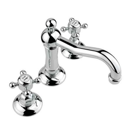 Nicolazzi Half Dome Смеситель для раковины на 3 отверстия, с донным клапаном, цвет: хром, артикул 1409CR70