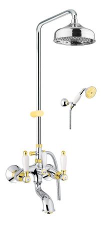 Душевая система Fiore COLONIALE 02CO0615, хром/золото, артикул 02CO0615