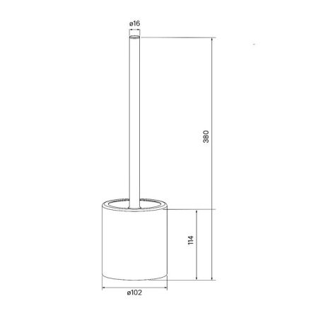Ершик для унитаза Iddis BRU02POi47 Хром, артикул BRU02POi47