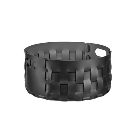 ADJ Круглая корзина для белья, D40xH20 см., цвет: черный/серый, артикул 1020.01/03