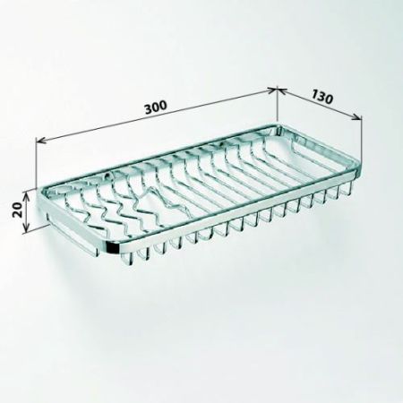 Мыльница CYTRO прямоугольная 295х130х30, артикул 102308082