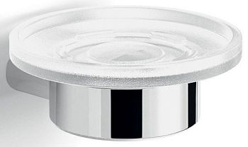 Gedy Azzorre, настенная стеклянная мыльница, цвет хром