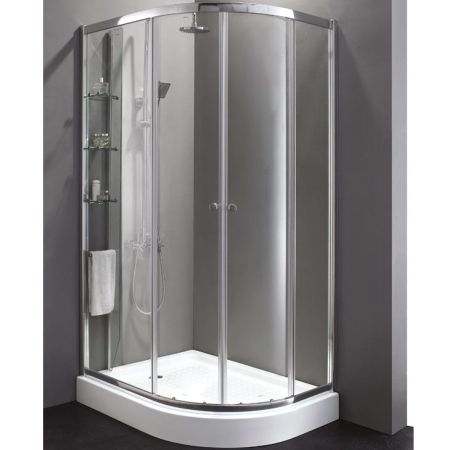 Душевой уголок Cezares Anima RH-2 120x90 L профиль Хром стекло прозрачное, артикул ANIMA-W-RH-2-120/90-C-Cr-L