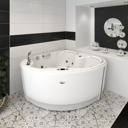 Бассейн Radomir Корнелия 170x170 1-30-0-0-0-164Б Белый с гидромассажем, артикул 1-30-0-0-0-164Б