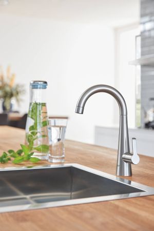 Вентиль вертикальный для подачи фильтрованной воды GROHE Zedra, суперсталь (30026DC2)