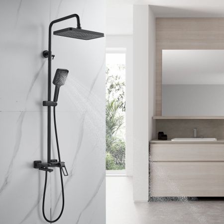 Душевая система Shevanik S6826H, черный