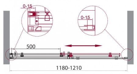 Душевая дверь BelBagno ACQUA-BF-1-100-C-Cr, артикул ACQUA-BF-1-100-C-Cr