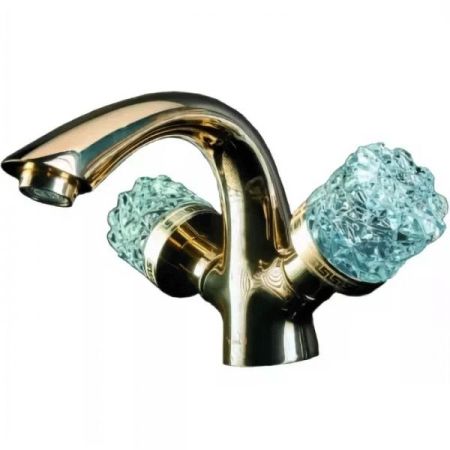 Смеситель для умывальника CRYSTAL, бронза_Комплект