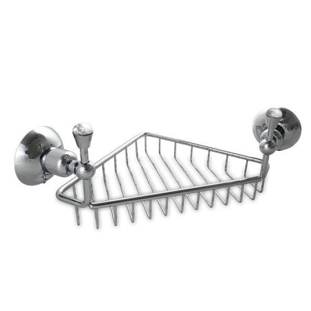 Nicolazzi Cristallo Di Rocca Полочка-решетка угловая, цвет: хром, артикул 1495CR09C