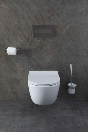 Ершик для унитаза Allen Brau Priority 6.31008-BN белый/никель браш, артикул 6.31008-BN