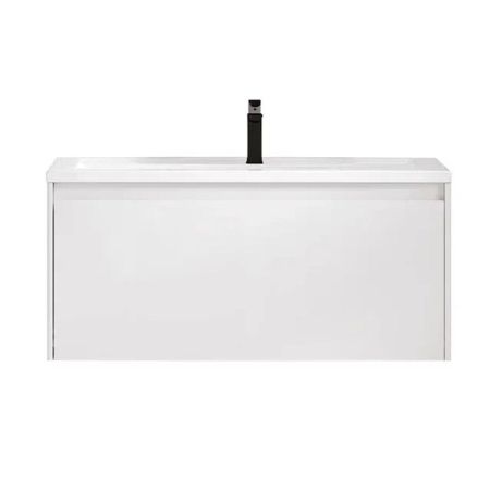 Тумба под раковину подвесная Velvex Klaufs tp.KLA.MAR.100.1Y белый, 100 см, артикул tp.KLA.MAR.100.1Y белый