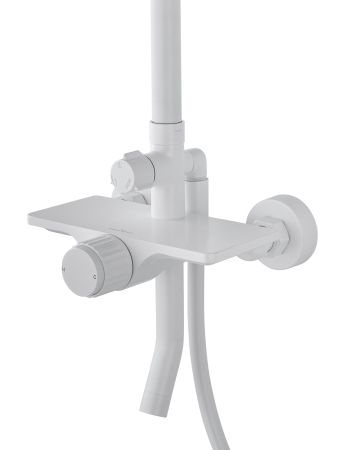 Душевая система WONZON & WOGHAND CLICK, Белый матовый (WW-N3S962-MW), артикул WW-N3S962-MW