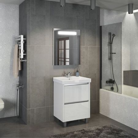 Тумба с раковиной Comforty Дублин 60 4137134 Белый глянец Тумба с раковиной Comforty Дублин 60 4137134 Белый глянец