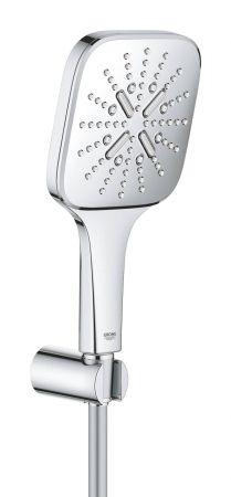 Душевой набор GROHE Rainshower SmartActive 130 Cube, 3 вида струй, хром (26589000)