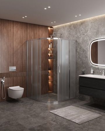 MOLVENO-R-22-90+30-C-BORO-IV Душевой уголок, артикул MOLVENO-R-22-90+30-C-BORO-IV