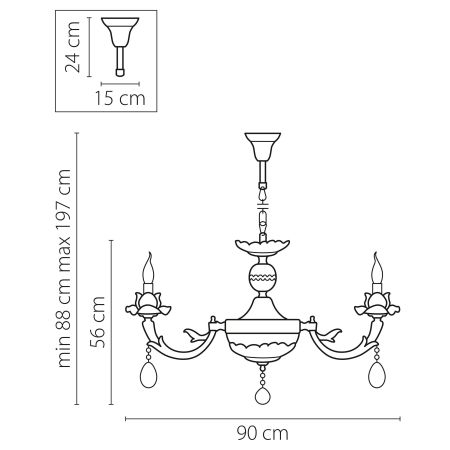 Люстра подвесная Anemone Lightstar Premium 714104, артикул 714104