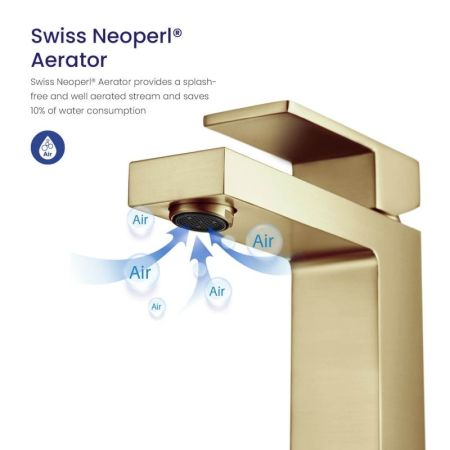 Смеситель для раковины Timo Selene 2061/17F Золото матовое, артикул 2061/17F