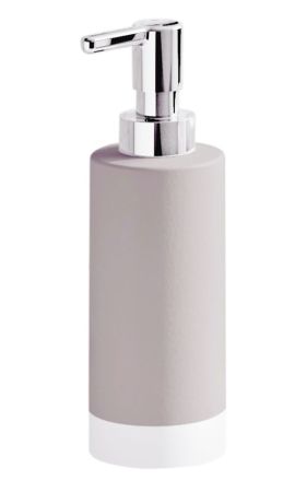 Gedy New Mizar, настольный керамический дозатор с пластиковой помпой, цвет светло-серый