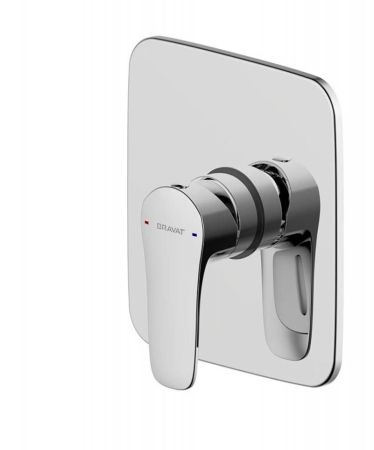 Смеситель для душа встраиваемый на 1 потока Bravat Source PB8173218CP-ENG, хром, артикул PB8173218CP-ENG