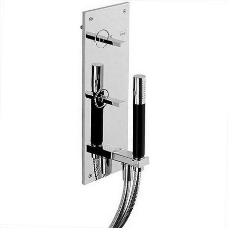 CISAL Wave Встраиваемый однорычажный смеситель с переключателем на 2 положения,вывод с держателем,ручная лейка,шланг,внешняя и внутренняя части в комп