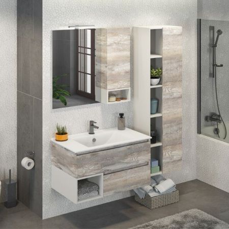 Тумба с раковиной Comforty Турин 90 4136271 подвесная Дуб бежевый Тумба с раковиной Comforty Турин 90 4136271 подвесная Дуб бежевый