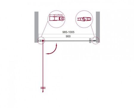 Душевая дверь BelBagno ETNA-B-1-60-C-Cr Душевая дверь BelBagno ETNA-B-1-60-C-Cr