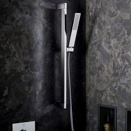 HG Pulsify E Душевой набор 100 1jet EcoSmart со штангой 65 см, хром, артикул 24370000