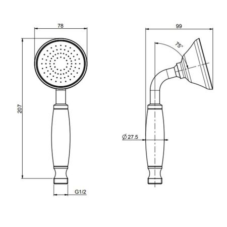 Fima Carlo Frattini Doccette Ручной душ, цвет: золото Fima Carlo Frattini Doccette Ручной душ, цвет: золото