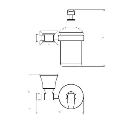 Диспенсер подвесной ART&MAX GENOVA AM-M-012-CR, артикул AM-M-012-CR