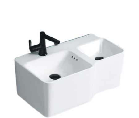 Раковина Double BELLA (645х365х300) двойная подвесная Cerutti SPA