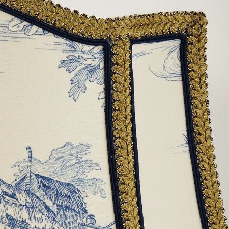 Абажур для светильника Migliore Complementi 684.25 Голубой Золото, артикул ML.COM-50.684.25