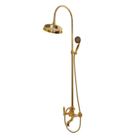 Душевая стойка со смесителем для ванны, верхнего и ручного душа CEZARES FIRST-CVD, артикул FIRST-CVD-01-M