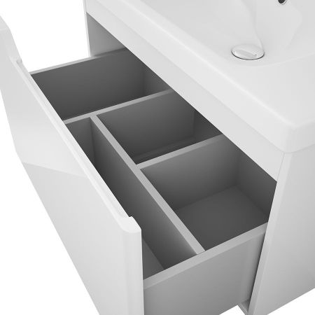 Тумба Hella 80, белый лак, артикул OW24.02.00