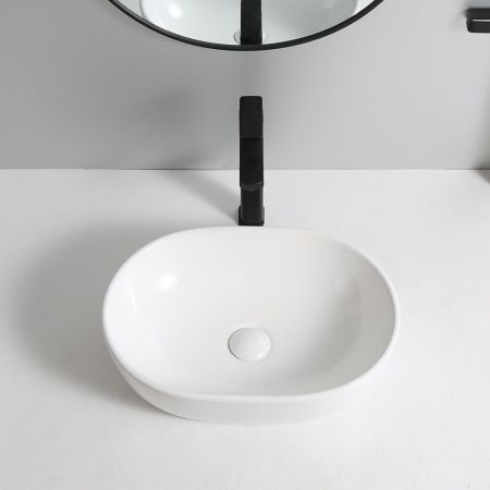 Раковина чаша WesnaArt NOVA 4030-NOV03, белый, артикул 4030-NOV03