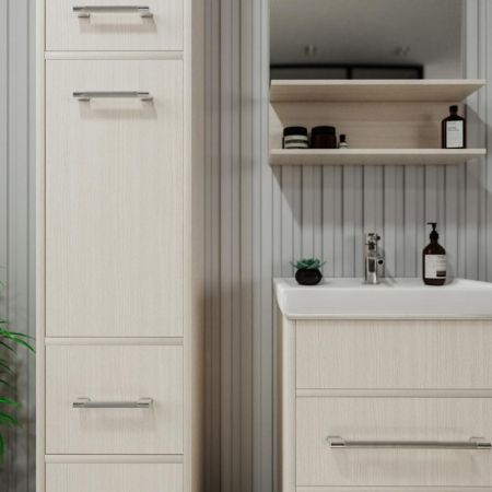 Зеркало Бриклаер ЧИЛИ 55 см, светлая лиственница, артикул 4627125414930