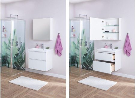 Мебель для ванной Aquanet Гласс 70 белый, артикул 00240464