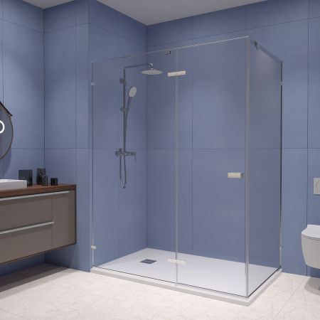 Душевой уголок с распашной дверью на петлях - RGW SV-040 (Прозрачное, 1000x900), артикул 353204009-11