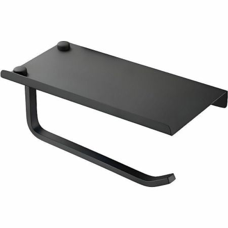 Держатель для туалетной бумаги с полочкой Haiba HB330-7, черный, артикул HB330-7