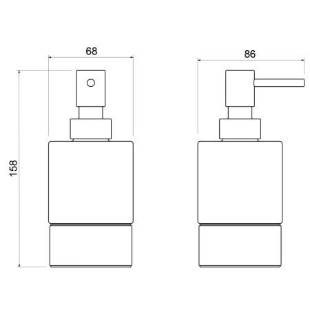 Дозатор настольный Timo Saona 13239/17 золото матовое, артикул 13239/17