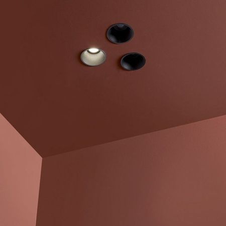 Antonio Lupi Zenit Встраиваемый верхний душ, Ø 8см, прямая струя, цвет: черный, артикул ZENIT11 Nero