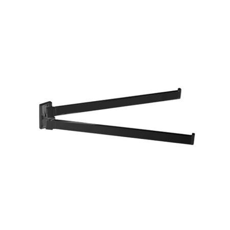 Colombo Look Полотенцедержатель двойной 33,5 см, цвет: чёрный матовый, артикул B1612.NM