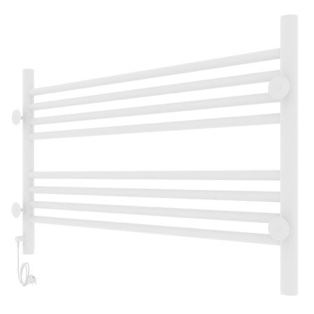 Полотенцесушитель электро "Оливия ЧК8 800*500", белый муар, правый, артикул 73207627