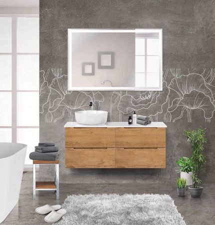 Мебель для ванной комнаты BELBAGNO ETNA-1200 со столешницей, артикул ETNA-600-2C-SO-RW-P