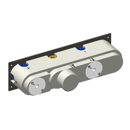 Carimali Встраиваемая часть для горизонтального термостатического смесителя c держателем, 5 выходов,.цвет: хром, артикул W21859CR