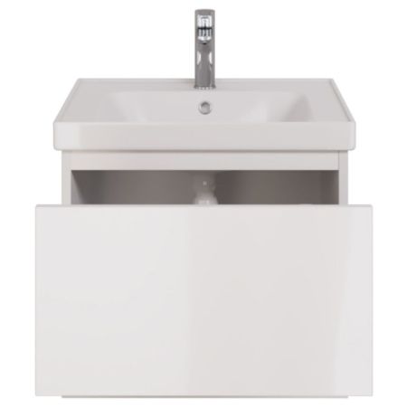 PERFECTO Тумба 60 см подвес. 1 ящ., push-to-open, белый глянец